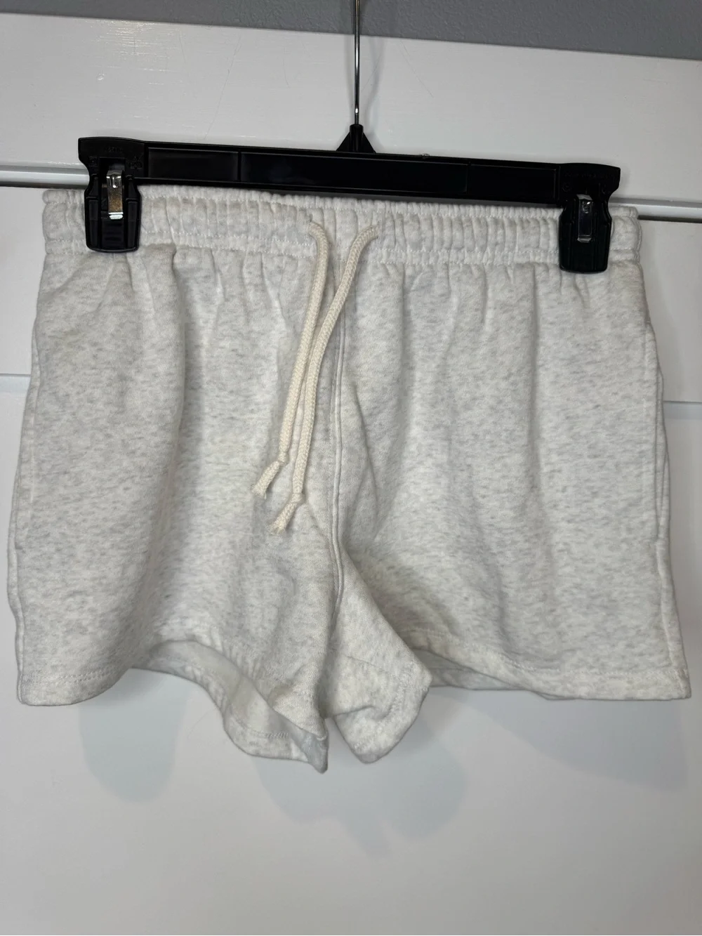 NWOT XS wild fable cozy soft women's Heather Cream Drawstring Shorts